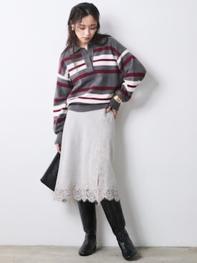 「CHIC STYLE（シックスタイル）のアイテム」を使った、ZOZO_SMILELAND_STAFFさん（レディース・163cm）の秋コーディネート