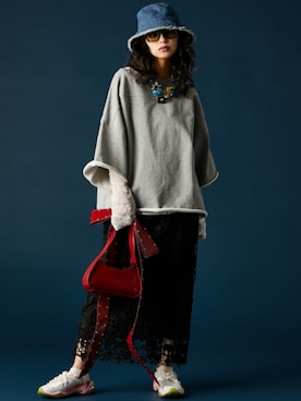 「GEVS.（ジェイヴィス）のアイテム」を使った、ZOZO_SMILELAND_STAFFさん（レディース・163cm）の冬コーディネート