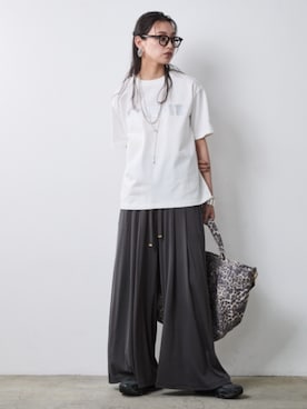 「CHIC STYLE（シックスタイル）のアイテム」を使った、ZOZO_SMILELAND_STAFFさん（レディース・163cm）の夏コーディネート