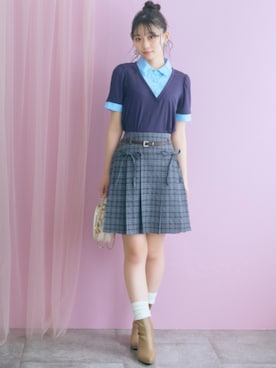 「marun（マルン）のアイテム」を使った、ZOZO_SMILELAND_STAFFさん（レディース・161cm）の夏コーディネート