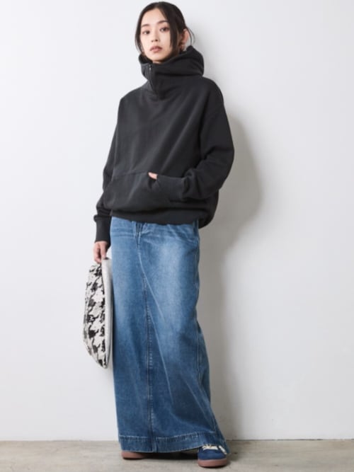 綿100％ピグメント染裏起毛フーディ＜大きいサイズ有＞シックスタイル