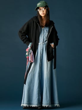 「GEVS.（ジェイヴィス）のアイテム」を使った、ZOZO_SMILELAND_STAFFさん（レディース・163cm）の冬コーディネート