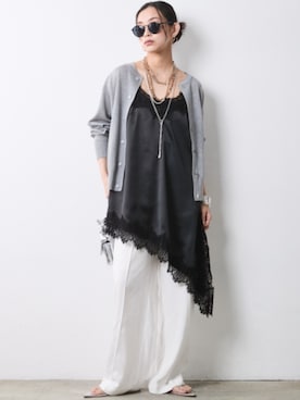 「CHIC STYLE（シックスタイル）のアイテム」を使った、ZOZO_SMILELAND_STAFFさん（レディース・163cm）の春コーディネート