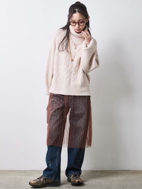 「CHIC STYLE（シックスタイル）のアイテム」を使った、ZOZO_SMILELAND_STAFFさん（レディース・163cm）の秋コーディネート