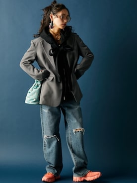 「GEVS.（ジェイヴィス）のアイテム」を使った、ZOZO_SMILELAND_STAFFさん（レディース・163cm）の冬コーディネート