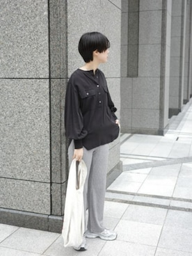 「CHIC STYLE（シックスタイル）のアイテム（パンツ）」を使った、ZOZO_SMILELAND_STAFFさん（レディース・167cm）の春コーディネート
