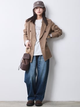 「CHIC STYLE（シックスタイル）のアイテム」を使った、ZOZO_SMILELAND_STAFFさん（レディース・163cm）の冬コーディネート