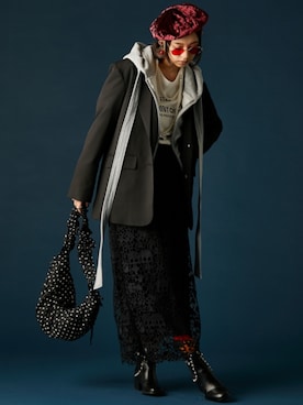 「GEVS.（ジェイヴィス）のアイテム」を使った、ZOZO_SMILELAND_STAFFさん（レディース・163cm）の冬コーディネート