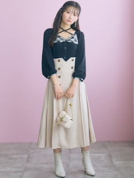 「marun（マルン）のアイテム」を使った、ZOZO_SMILELAND_STAFFさん（レディース・161cm）の夏コーディネート
