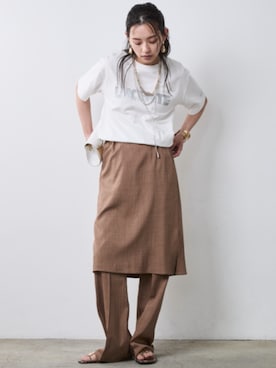 「CHIC STYLE（シックスタイル）のアイテム」を使った、ZOZO_SMILELAND_STAFFさん（レディース・163cm）の夏コーディネート