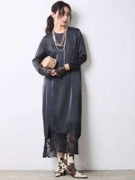 「CHIC STYLE（シックスタイル）のアイテム」を使った、ZOZO_SMILELAND_STAFFさん（レディース・163cm）の秋コーディネート