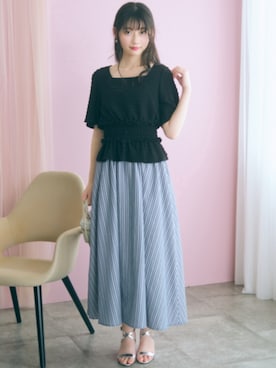 「marun（マルン）のアイテム」を使った、ZOZO_SMILELAND_STAFFさん（レディース・161cm）の春コーディネート