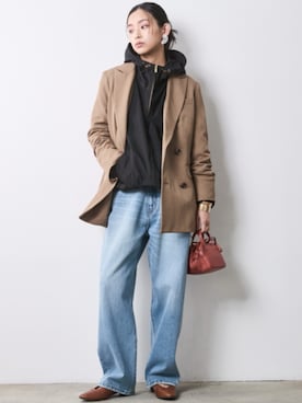 「CHIC STYLE（シックスタイル）のアイテム」を使った、ZOZO_SMILELAND_STAFFさん（レディース・163cm）の冬コーディネート