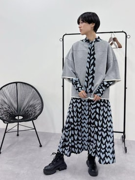 「GEVS.（ジェイヴィス）のアイテム」を使った、ZOZO_SMILELAND_STAFFさん（レディース・167cm）の冬コーディネート