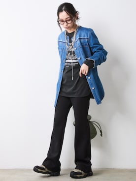「CHIC STYLE（シックスタイル）のアイテム」を使った、ZOZO_SMILELAND_STAFFさん（レディース・163cm）の夏コーディネート