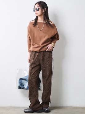 「CHIC STYLE（シックスタイル）のアイテム（パンツ）」を使った、ZOZO_SMILELAND_STAFFさん（レディース・163cm）の春コーディネート