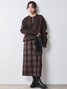 「CHIC STYLE（シックスタイル）のアイテム」を使った、ZOZO_SMILELAND_STAFFさん（レディース・163cm）の秋コーディネート