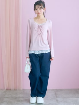 「marun（マルン）のアイテム」を使った、ZOZO_SMILELAND_STAFFさん（レディース・161cm）の夏コーディネート