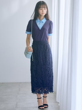 「marun（マルン）のアイテム」を使った、ZOZO_SMILELAND_STAFFさん（レディース・161cm）の春コーディネート