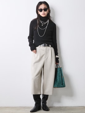 「CHIC STYLE（シックスタイル）のアイテム」を使った、ZOZO_SMILELAND_STAFFさん（レディース・163cm）の秋コーディネート