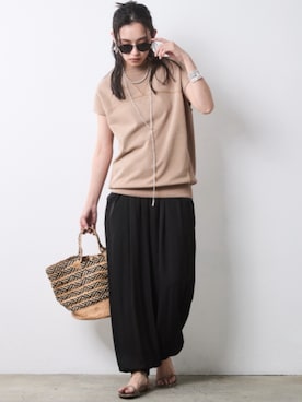 「CHIC STYLE（シックスタイル）のアイテム」を使った、ZOZO_SMILELAND_STAFFさん（レディース・163cm）の春コーディネート