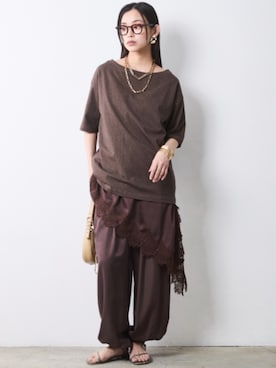 「CHIC STYLE（シックスタイル）のアイテム」を使った、ZOZO_SMILELAND_STAFFさん（レディース・163cm）の春コーディネート