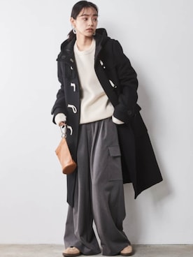 「アイテム（ダッフルコート）」を使った、ZOZO_SMILELAND_STAFFさん（レディース・163cm）の秋コーディネート