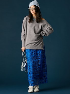 「GEVS.（ジェイヴィス）のアイテム」を使った、ZOZO_SMILELAND_STAFFさん（レディース・163cm）の冬コーディネート