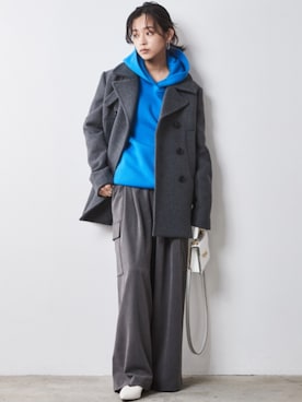 「アイテム（ピーコート）」を使った、ZOZO_SMILELAND_STAFFさん（レディース・163cm）の秋コーディネート