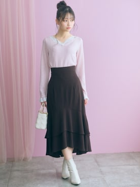「marun（マルン）のアイテム」を使った、ZOZO_SMILELAND_STAFFさん（レディース・161cm）の夏コーディネート