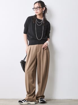 「CHIC STYLE（シックスタイル）のアイテム」を使った、ZOZO_SMILELAND_STAFFさん（レディース・163cm）の冬コーディネート