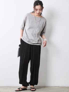 「CHIC STYLE（シックスタイル）のアイテム」を使った、ZOZO_SMILELAND_STAFFさん（レディース・163cm）の春コーディネート