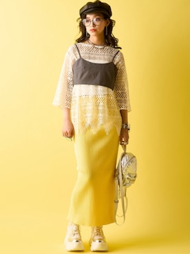 「GEVS.（ジェイヴィス）のアイテム」を使った、ZOZO_SMILELAND_STAFFさん（レディース・163cm）の春コーディネート