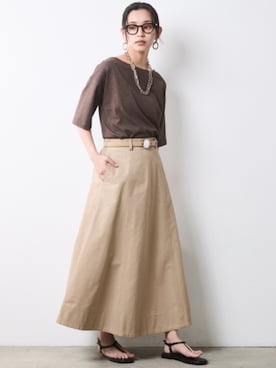 「CHIC STYLE（シックスタイル）のアイテム」を使った、ZOZO_SMILELAND_STAFFさん（レディース・163cm）の春コーディネート