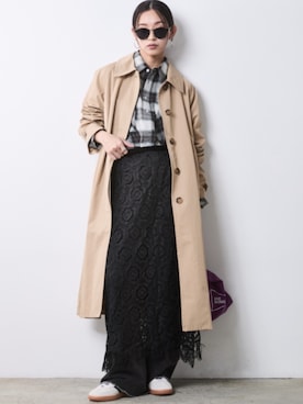 「CHIC STYLE（シックスタイル）のアイテム」を使った、ZOZO_SMILELAND_STAFFさん（レディース・163cm）の冬コーディネート