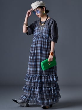 「GEVS.（ジェイヴィス）のアイテム」を使った、ZOZO_SMILELAND_STAFFさん（レディース・163cm）の夏コーディネート