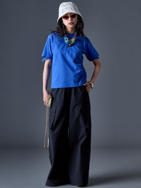 「GEVS.（ジェイヴィス）のアイテム」を使った、ZOZO_SMILELAND_STAFFさん（レディース・163cm）の夏コーディネート