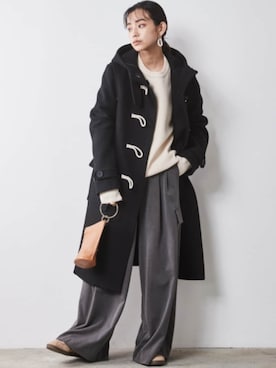 「アイテム（ダッフルコート）」を使った、ZOZO_SMILELAND_STAFFさん（レディース・163cm）の秋コーディネート