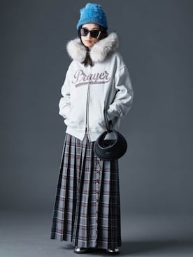 「アイテム（パーカー）」を使った、ZOZO_SMILELAND_STAFFさん（レディース・163cm）の秋コーディネート