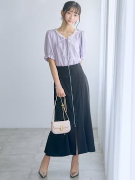 「marun（マルン）のアイテム」を使った、ZOZO_SMILELAND_STAFFさん（レディース・161cm）の春コーディネート