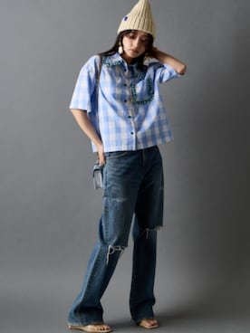 「GEVS.（ジェイヴィス）のアイテム」を使った、ZOZO_SMILELAND_STAFFさん（レディース・163cm）の春コーディネート