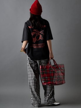 「GEVS.（ジェイヴィス）のアイテム（パンツ）」を使った、ZOZO_SMILELAND_STAFFさん（レディース・163cm）の春コーディネート