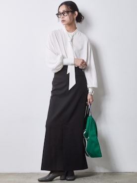 「CHIC STYLE（シックスタイル）のアイテム」を使った、ZOZO_SMILELAND_STAFFさん（レディース・163cm）の冬コーディネート