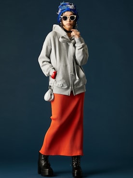 「GEVS.（ジェイヴィス）のアイテム」を使った、ZOZO_SMILELAND_STAFFさん（レディース・163cm）の冬コーディネート