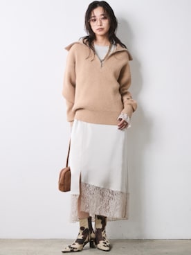 「CHIC STYLE（シックスタイル）のアイテム」を使った、ZOZO_SMILELAND_STAFFさん（レディース・163cm）の秋コーディネート