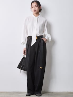 「CHIC STYLE（シックスタイル）のアイテム」を使った、ZOZO_SMILELAND_STAFFさん（レディース・163cm）の冬コーディネート