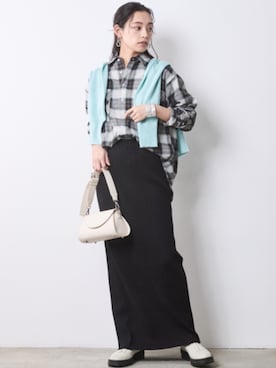 「CHIC STYLE（シックスタイル）のアイテム」を使った、ZOZO_SMILELAND_STAFFさん（レディース・163cm）の冬コーディネート