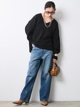 「CHIC STYLE（シックスタイル）のアイテム」を使った、ZOZO_SMILELAND_STAFFさん（レディース・163cm）の夏コーディネート