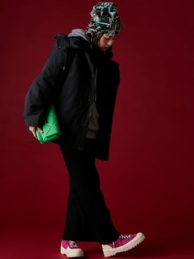 「GEVS.（ジェイヴィス）のアイテム（ジャケット/アウター）」を使った、ZOZO_SMILELAND_STAFFさん（レディース・163cm）の秋コーディネート