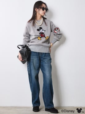 「レディースファッション」｜「アイテム（アクセサリー）」を使った、ZOZO_SMILELAND_STAFFさん（レディース・163cm）の秋コーディネート